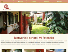 Tablet Screenshot of hotelmiranchito.com.mx